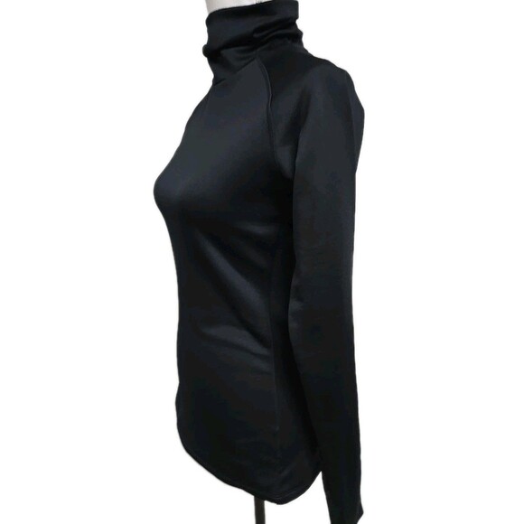 Columbia Turtleneck Pullover Fleece Baselayer LS Shirt Black Women’s Size S/P - Picture 2 of 9